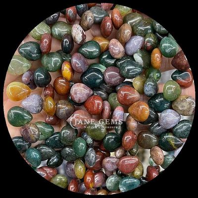 Agate indienne Topaz Perle de pierre précieuse cristalline naturelle de l'eau goutte en forme de pierre Perle en vrac