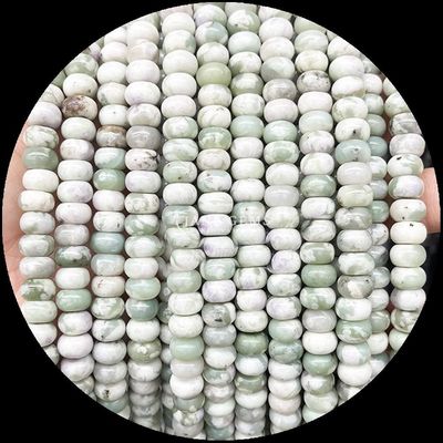 La pierre de lavande de la fortune de jade perle de pierre précieuse de cristal naturel d' abacus de forme de pierre de perle en vrac