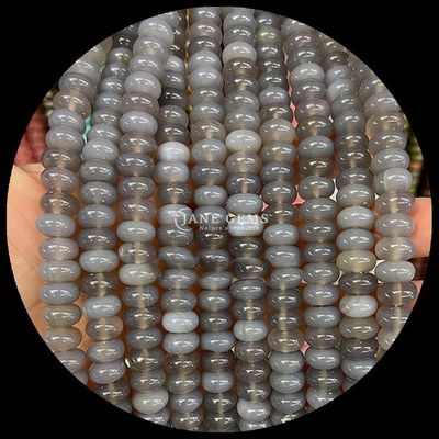 La pierre de lavande de la fortune de jade perle de pierre précieuse de cristal naturel d' abacus de forme de pierre de perle en vrac