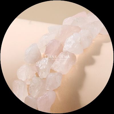 Rose Quartz Améthyste Perle de pierre précieuse cristalline naturelle pierre brute brute Perle en vrac