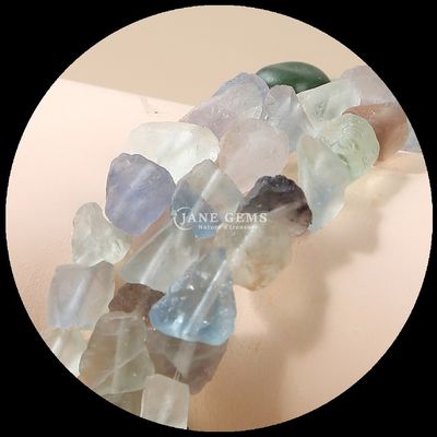 Fluorite Amazonite Perles de pierre précieuse cristalline naturelle pierre brute en vrac Franges de perles en vrac pour bracelets