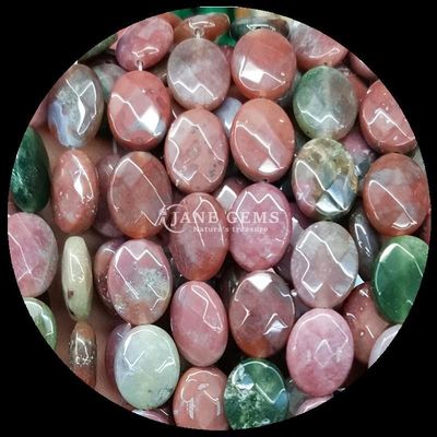 Agate indienne élégante, jaspe rouge, pierre en forme de perle, façonnée, ovale, perle de pierre précieuse
