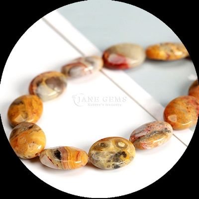 Perles de pierre précieuse à forme ovale à facettes cristalline naturelle Howlite Flocon de neige Obsidian pierre perles lâches fils pour bracelets