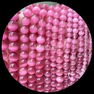 Couleur rose jaune lac couleur bleue perle personnalisable forme ronde perles d'oeil de chat pour les cadeaux de bricolage
