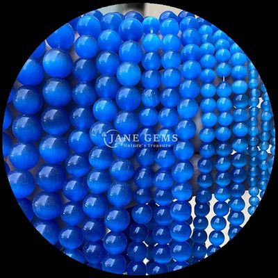 Couleur rose jaune lac couleur bleue perle personnalisable forme ronde perles d'oeil de chat pour les cadeaux de bricolage