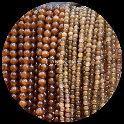 Rouge bleu violet coloré perles ronde forme œil de chat perles lâches fils pour l' énergie de guérison et de cadeaux