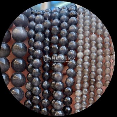 Rouge bleu violet coloré perles ronde forme œil de chat perles lâches fils pour l' énergie de guérison et de cadeaux