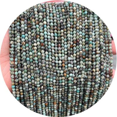 Pierre naturelle authentique, pierre précieuse poli, perle ronde lisse et lâche pour la fabrication de bijoux.