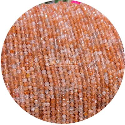Perles rondes lisses naturelles polissées en cristal de quartz multicolore pour la fabrication de bijoux