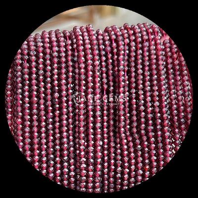 Tourmaline grenat pierre précieuse naturelle perles facettes en forme d' abaque perles en vrac fils pour l' énergie de guérison et de bricolage bijoux