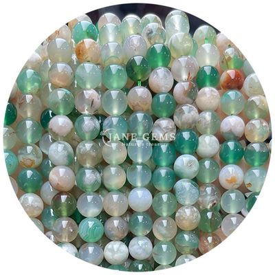 Ronde naturelle mélange lisse d'agate perles lâches de fil Pour le bricolage bijoux et artisanat Makin