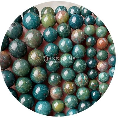 Ronde naturelle mélange lisse d'agate perles lâches de fil Pour le bricolage bijoux et artisanat Makin