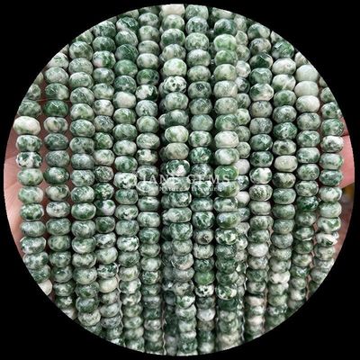 Agate indienne Pointe verte Perles de pierre précieuse naturelle Franges de perles de pierre précieuse naturelle Perles d'abacus à facettes pour cadeaux personnalisés