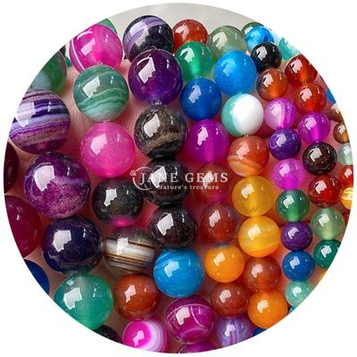 Cristaux naturels de guérison pierre précieuse perles lâches perles de pierre lisse pour la fabrication de bijoux