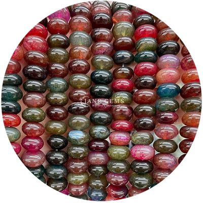 Des perles de pierre naturelles douces, douces, semi-précieuses, rondes et lâches, des perles de guérison pour la fabrication de bijoux