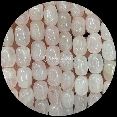 Rose quartz clair quartz pierre précieuse naturelle perles fils de perles en forme de tonneau de pierre précieuse naturelle pour les cadeaux sur mesure
