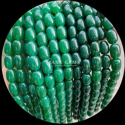 Perles de pierres précieuses Dalmatin Jaspe cristallin naturel pierre précieuse en fûts en forme de perles en peluche