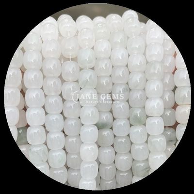 Perles de pierres précieuses rose quartz glace jade vert cristal naturel pierre précieuse de forme de pomme fils de perles en vrac pour la fabrication de bijoux