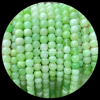 Perles de pierres précieuses rose quartz glace jade vert cristal naturel pierre précieuse de forme de pomme fils de perles en vrac pour la fabrication de bijoux