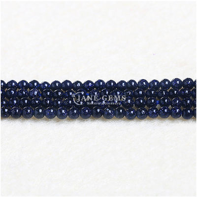 Pierre cristalline naturelle de guérison, pierre précieuse polissée, perles rondes lisses et lâches pour la fabrication de bijoux.