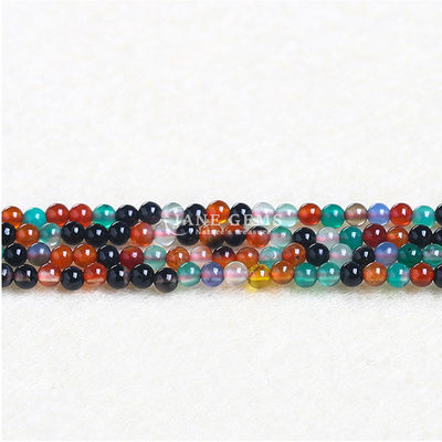 Pierre cristalline naturelle de guérison, pierre précieuse polissée, perles rondes lisses et lâches pour la fabrication de bijoux.