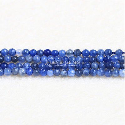 Pierre cristalline naturelle de guérison, pierre précieuse polissée, perles rondes lisses et lâches pour la fabrication de bijoux.