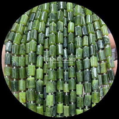 Perles de pierres précieuses cristal naturel aquamarine préhnite pierre précieuse cylindrique en forme de cylindre en forme de perle en forme de perle en forme de perle en forme de perle
