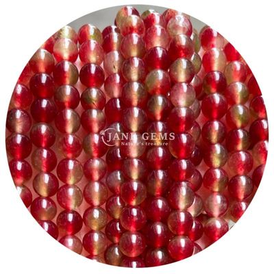 Variété de perles de pierre calcédoine lisse et ronde Perles de pierre précieuse pour bracelet Perles de bijoux