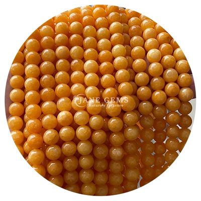 Variété de perles de pierre calcédoine lisse et ronde Perles de pierre précieuse pour bracelet Perles de bijoux