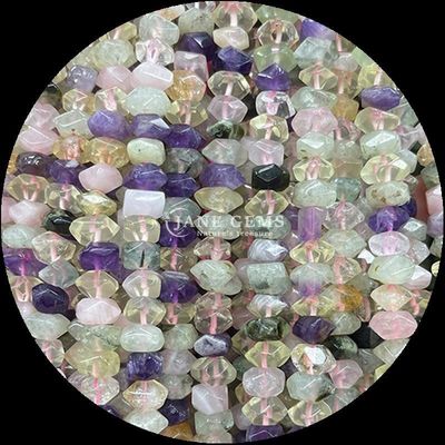Perles de pierres précieuses Cristal naturel Citrine Rose Quartz Pierre précieuse Irrégulière en forme tombée Franges de perles en vrac pour la fabrication de bijoux