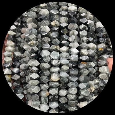 Perles de pierre précieuses cristal naturel amazonite oeil d'aigle pierre précieuse irrégulière en forme tombée lâche fils de perles pour la fabrication de bijoux