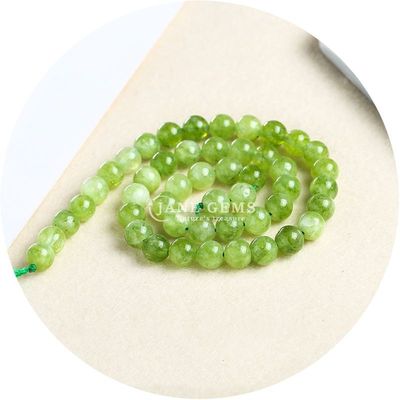 Xinjiang Chalcédoine perles de fils de pierre de forme ronde pour les bijoux en couleur amazonienne