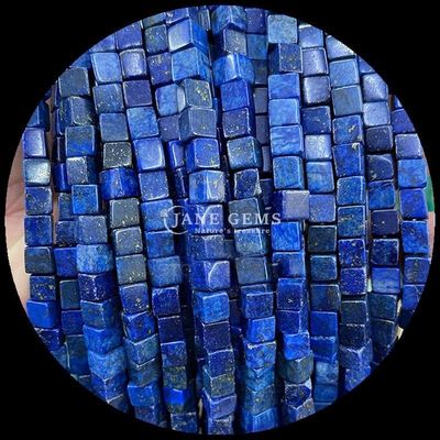 Forme carrée cube Howlite Lapis Lazuli Franges de perles lâches pour la fabrication de bijoux bricolage