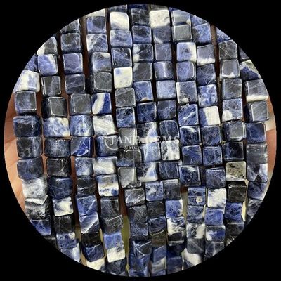 Décoration de bijoux et de cristal naturel de labradorite à points bleus