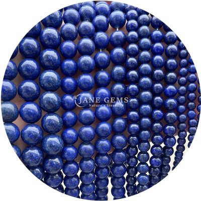 Charme naturel doux pierre précieuse semi-précieuse lapis lazuli perles en pierre souple pour la fabrication de bijoux de bracelet
