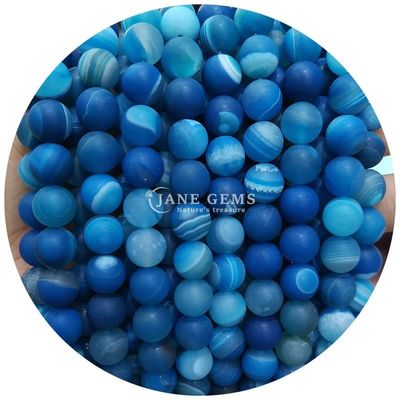 Perles molles en agate matte à la glace Produits semi-finis faits à la main pour les cadeaux d'anniversaire