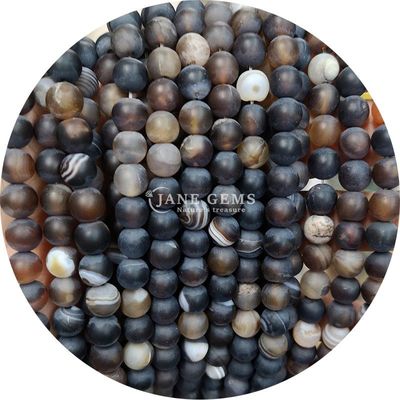 Perles molles en agate matte à la glace Produits semi-finis faits à la main pour les cadeaux d'anniversaire