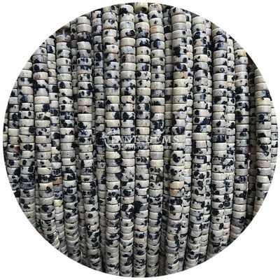 Perles de cristal en forme d'angle droit Dalmatien Jaspe Perles lâches pour faire des bricolages