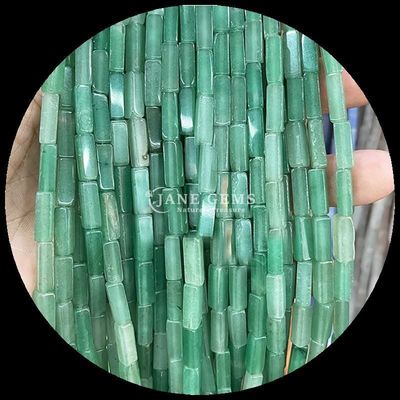 Des fils de perles de pierre précieuse d'agate indienne d'aventurine verte naturelle pour les bijoux et la guérison de bricolage