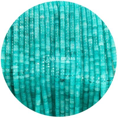 Pierre de pierre précieuse polie en forme d'angle droit lisse Pierre d'aquamarine Perles lâches Filament pour accessoires de bijoux