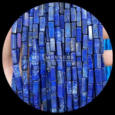 Rectangle Zèbre Jaspe Lapis Lazuli Perles de pierre précieuse Franges lâches pour la fabrication de bijoux
