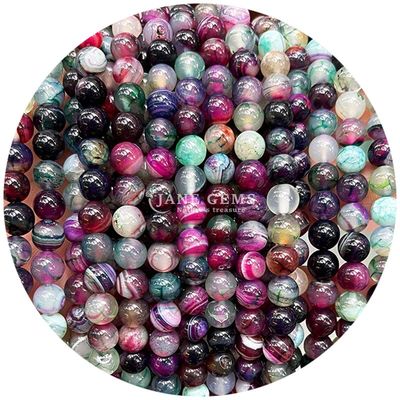 Des perles de pierres précieuses de cristal rond et coloré pour les cadeaux et les fêtes