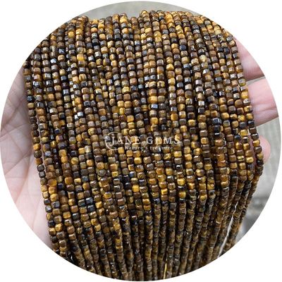 Variété de couleurs pierre précieuse naturelle perles lâches cubes de sucre de forme pour la fabrication de bijoux personnalisables