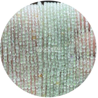 Perles de pierres précieuses personnalisées Perles de pierre de lune blanche préhnite violette jade perles lâches