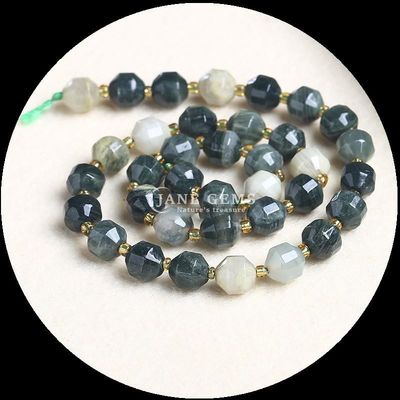 Perles polissées en pierre précieuse naturelle à facettes en rhombus lâche pour la fabrication de bijoux