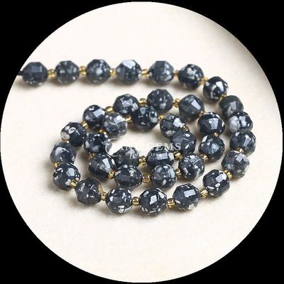 Perles polissées en pierre précieuse naturelle à facettes en rhombus lâche pour la fabrication de bijoux