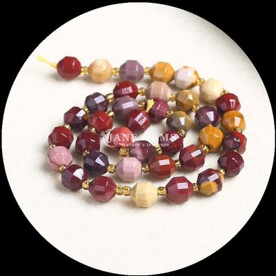 Perles en forme d'olivier naturel à facettes Perles en pierre lâche Jaspe rouge Mookite Franges lâches pour bijoux bricolage