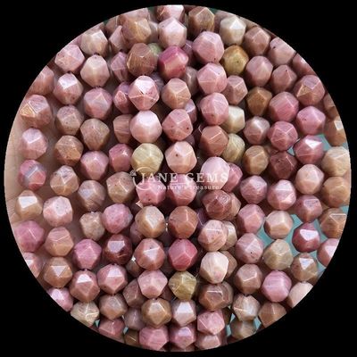 Pierre précieuse à facettes en forme de diamant naturel Rhodonite Amazonite Perles à brins lâches