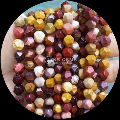 Perles à facettes de diamants multicolores et brins de grès bleu pour la fabrication de bijoux bricolage