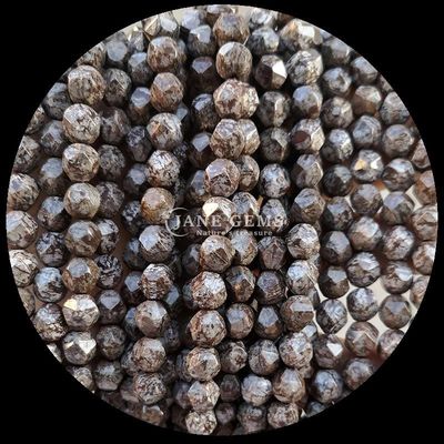 Perles de pierre précieuse naturelle en forme facétieuse Rose quartz Tourmaline fils lâches pour la fabrication de bijoux